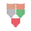 15 adet Süper Eko Set Likralı Kadın Slip Külot Soft Renkler
