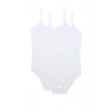 2 Adet İp Askılı Kadın Çıtçıtlı Body Beyaz