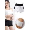 2 Adet Kadın Dikişsiz Görünmez İz Yapmaz Mini Şort Boxer Siyah Beyaz