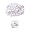 250 gram 14mm Beyaz Renk Plastik İnci Boncuk Çanta ve Takı Yapım Boncuğu (~135 adet)