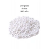 250 gram 8mm Beyaz Renk Plastik İnci Boncuk Çanta ve Takı Yapım Boncuğu (~800 adet)