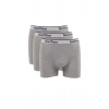 3 adet Feelline Gri Pamuklu Doğal Likralı Erkek Boxer
