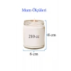 4 Adet Doğal Özel Seri Kokulu Dekoratif Kavanoz Mum 4X210 cc - Fresh Set - RYL