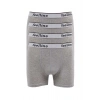 4 adet Feelline Gri Pamuklu Doğal Likralı Erkek Boxer
