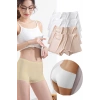 4 Adet Kadın Dikişsiz Görünmez İz Yapmaz Mini Şort Boxer Beyaz Ten
