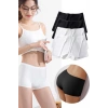4 Adet Kadın Dikişsiz Görünmez İz Yapmaz Mini Şort Boxer Siyah Beyaz