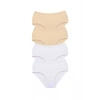 4 Adet Tutku Kadın Yüksek Bel Bato Kalın Lastik Külot S9