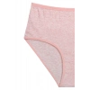 4lü Yeni Seri Renkli Yüksek Bel Fitilli Ribana Bato Külot Pembe