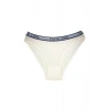 5 Adet Beli Yazılı Pamuklu Kalın Lastik Kadın Slip Külot