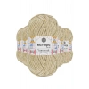 5 Adet Yumurcak Kadife El Örgü İpi Bej K856