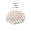 500 gram 6mm Krem Renk Plastik İnci Boncuk Çanta ve Takı Yapım Boncuğu (~3.750 adet)