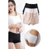 6 Adet Kadın Dikişsiz Görünmez İz Yapmaz Mini Şort Boxer Siyah Beyaz Ten