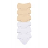 6 Adet Tutku Kadın Yüksek Bel Bato Kalın Lastik Külot S9