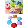 6 Adet Yıkanabilir Mini Tırtıklı Muffin Kalıbı- Ribanalı Kek-cupcake- Renkli Hamur Işi Kabı