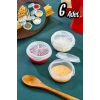9 Lu Yelpaze Kapaklı Şeffaf Mini Sosluk - Ketçap Mayonez Kabı- Kahve Yanı Şeker Lokumluk