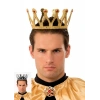 Altın Renk Çocuk Ve Yetişkin Uyumlu Kral Tacı