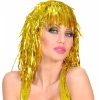Altın Sarısı Işıltılı Metalize Parti Peruğu