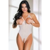 Beyaz Özel Bölgesi Açık Fantezi Babydoll Tm1204