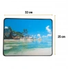 BUFFER® 25x32 cm Küçük Boy Mouse Pad Manzara Ada
