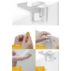 BUFFER® Bebek Çocuk Güvenliği Korumalı Yapışkan Çekmece ve Dolap İçin Tutucu Gizli Güvenlik Kilidi