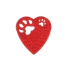 BUFFER® Kalp Şekilli Tırtıklı Evcil Hayvanlar İçin Diş Kaşıma Çiğneme Oyuncağı
