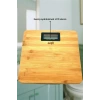 BUFFER® Techfit Bambu Banyo Baskülü Yüksek Hassasiyetli Darbelere Dijital Dayanıklı Terazi Tf 1065 M