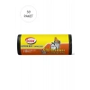 Büyük Boy Çöp Torbası 65 x 80 cm 10 Lu Rulo x 50 Paket = 500 Adet (Siyah)