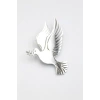 Çelik Güvercin Broş - Gümüş