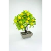 Dekor Ağaç Limon Ağacı Saksılı Dekoratif Ağaç Biblo 24x13 cm