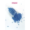 Dökme Cam Kum Boncuk (11/0) 2 mm - 20 Gram -  Mavi - BNC009