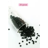 Dökme Cam Kum Boncuk (8/0) 3 mm - 20 Gram - Parlak Siyah - BNC170