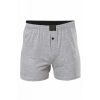 Düğmeli Pamuklu Erkek Penye Boxer Büyük Beden Gri - 1278A