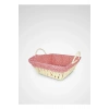 Hasırlı Bezli Ekmek Sepeti Dikdörtgen Renkli Royaleks-8822
