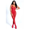 Kadın Babydoll Fantezi Kıyafet Vücut Çorabı D30023 Kırmızı