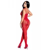 Kadın Babydoll Fantezi Kıyafet Vücut Çorabı D30023 Kırmızı