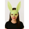 Karanlıkta Parlayan Fosforlu Tavşan Maskesi – Glow Bunny Masquerade Maske (32x22 Cm)