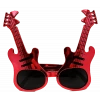 Kırmızı Renk Rockn Roll Gitar Şekilli Parti Gözlüğü 15x15 Cm