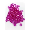 Küp Boncuk İçten Boncuklu Bileklik Çanta Boncuğu 10 mm 50 gr Mor - BNC451