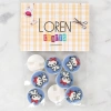 Loren Crafts 8li Kedi Düğme - 1068
