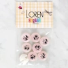 Loren Crafts 8li Kızgın Yüz Düğme - 1021