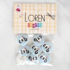 Loren Crafts 8li Panda Düğme - 1059