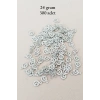 Oya Abiye Bileklik Kolye Pleksi Metalik Plastik Pul Gümüş Renk 24 gram 300 adet - BNC576