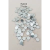Oya Abiye Bileklik Kolye Pleksi Metalik Plastik Pul Gümüş Renk 8 gram 75 adet - BNC520