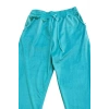 Parlak Kadife Cepli Pantolon Eşofman Pijama Altı Unisex Lastikli Paça Yeşil