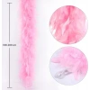 Pembe Renk Kabarık Kalın Otriş Boa Tüy 6 Cm Genişlik 180-200 Cm Uzunluk