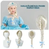 Platin Altın Dore Renk Karlar Ülkesi Elsa Frozen Peruğu Çocuk Boy