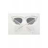 Şeffaf Beyaz Çerçeve Cat Eye Kadın Güneş Gözlüğü - Moda Gözlük