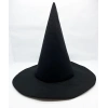 Siyah Renk Keçe Cadı Şapkası 35x38 Cm