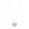 Taşlı Kalp Kolye - Altın