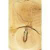 Unakit Doğal Taşı Zincirli El Yapımı Kolye Uç: 3 cm Zincir: 20 cm Kutulu